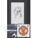 Signed card by Mame Biram Diouf the Manchester United footballer.
